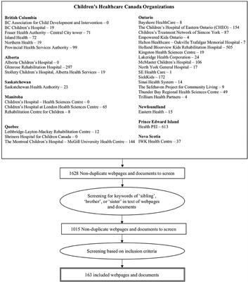 Canadian Resources for Siblings of Youth With Chronic Health Conditions to Inform and Support With Healthcare Management: A Qualitative Document Analysis